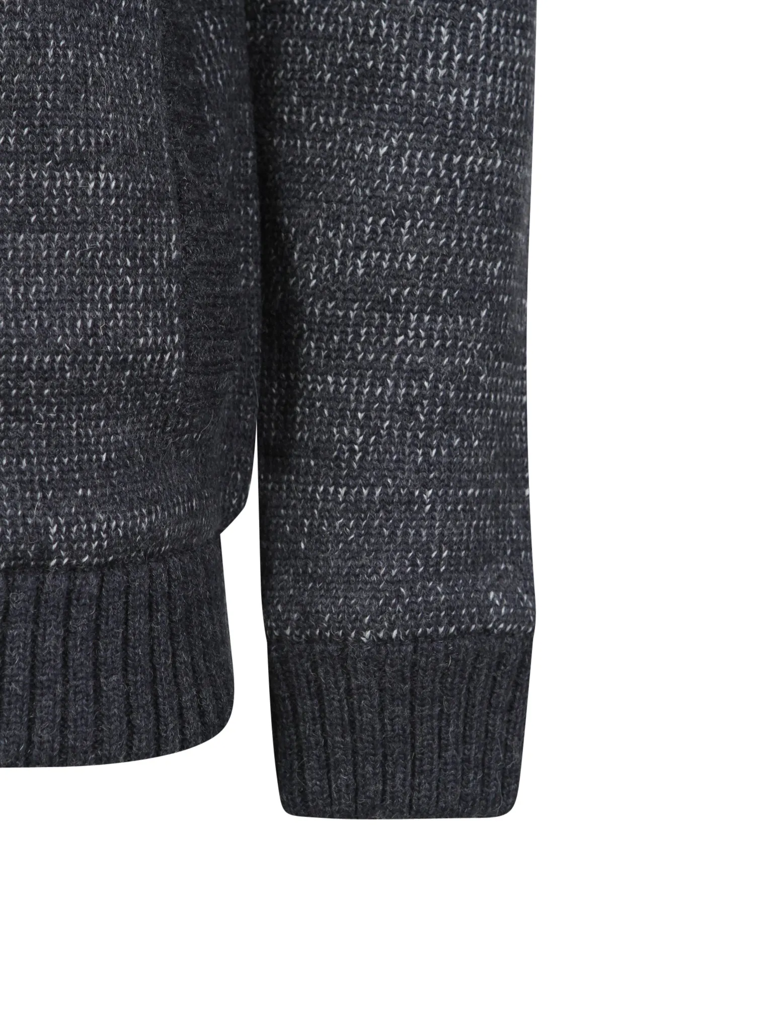 Argyll Sherpa Lined Hooded Cardigan in Dark Denim Marl - Tokyo Laundry