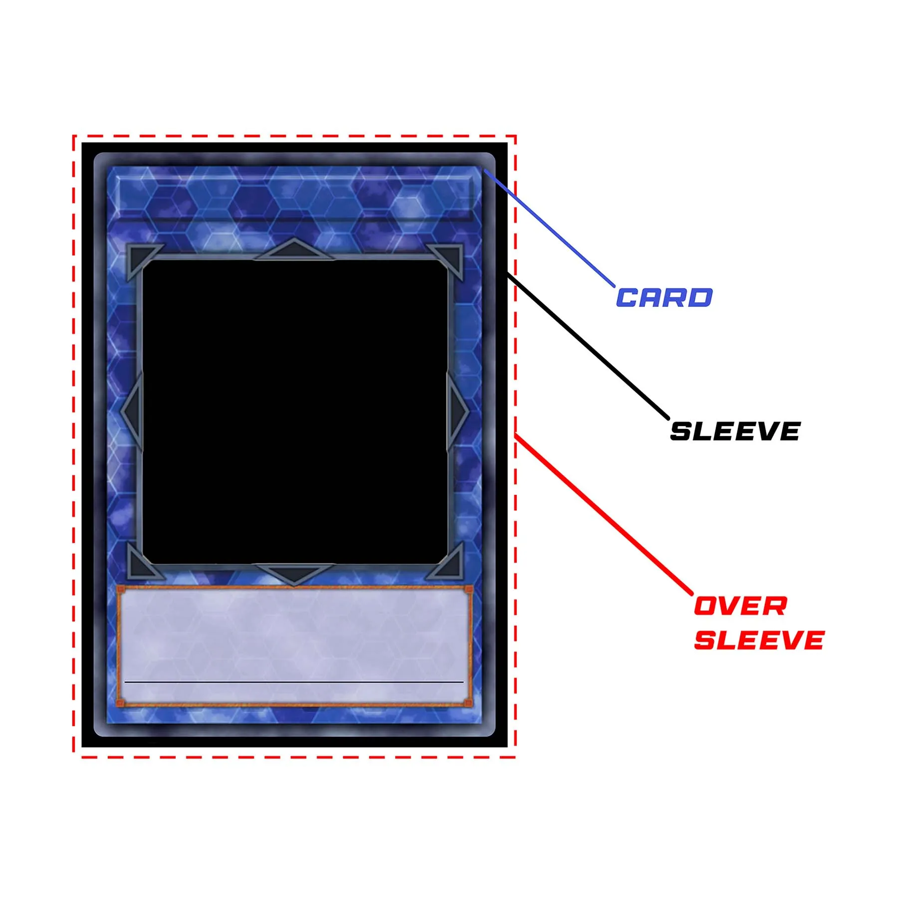 Harpy Border Oversleeves (70ct - Fits over JP Sleeves)
